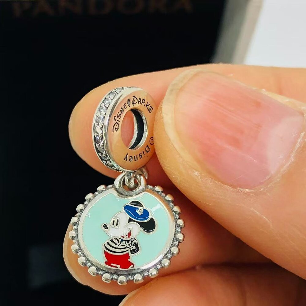 ✨🔥Disney Parks Pandora EPCOT France World Showcase Mickey Mouse Button Charm Pa